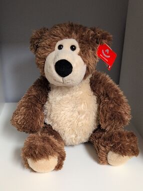💜2/$20💜 BNWT Aurora Toon Goggles Plush Bear 12" Brown Tan Teddy Bear
